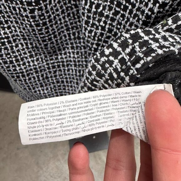 F&F Black and White Collared Dress - Picture 4 of 5